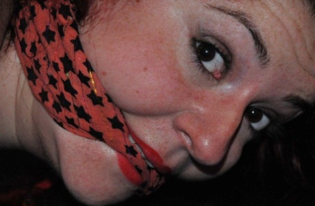 White girl is gagged and tied up while wearing an Elf outfit 11329225